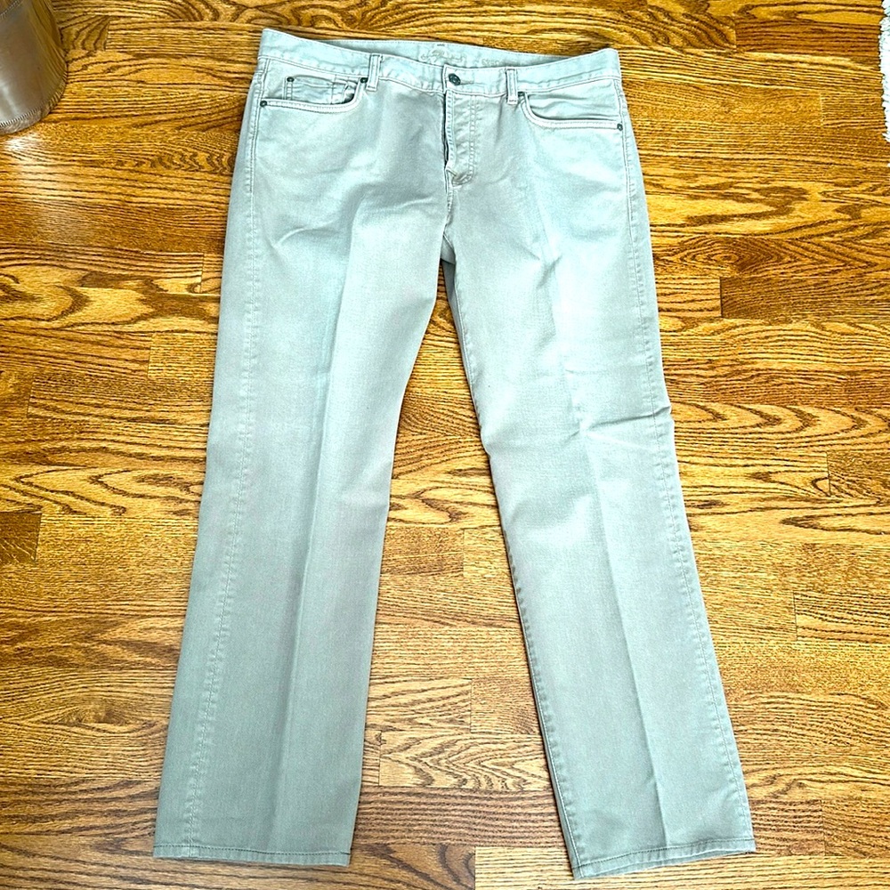 Seven For All Mankind Khaki Denim, Size 36, Men’s Designer Jeans